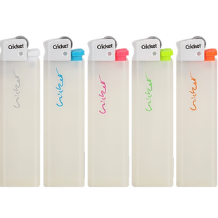 Cricket草蜢官方正品原装进口透明磨砂便携简约一次性砂轮打火机