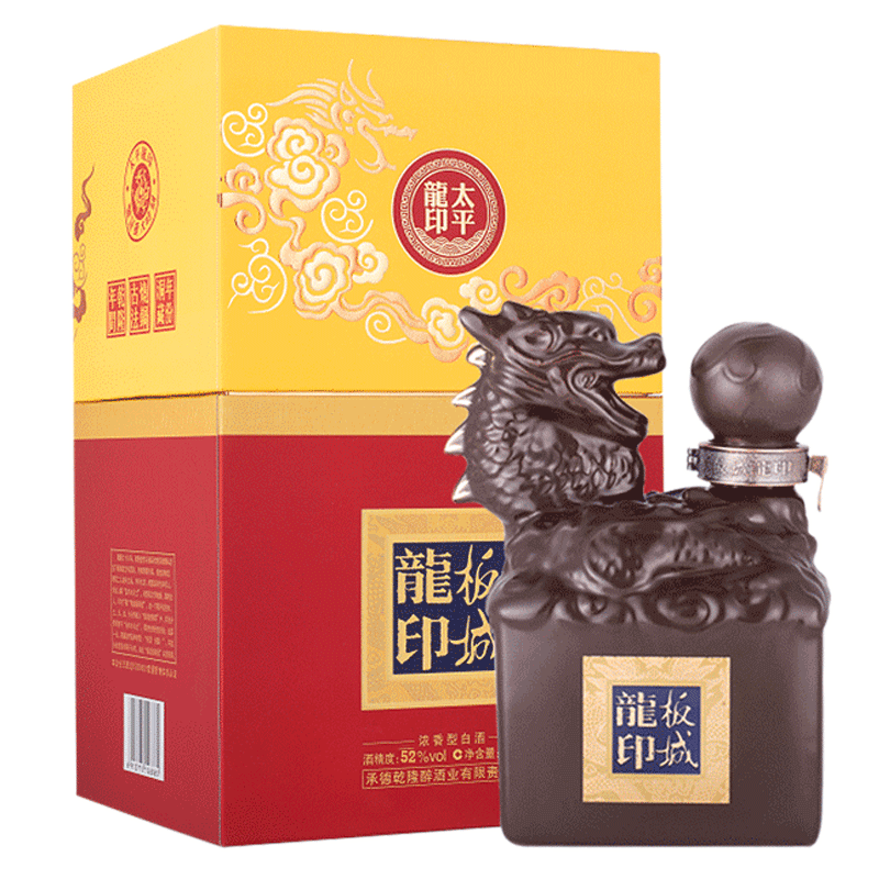 板城烧锅酒太平龙印52度整箱装