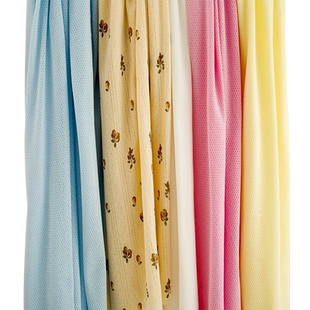 夏季纯棉针织镂空网眼汗布布料提花透气里衬面料全棉棉布婴儿A类