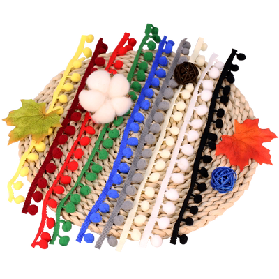 毛球裙边花边弹力白色手工DIYDIY