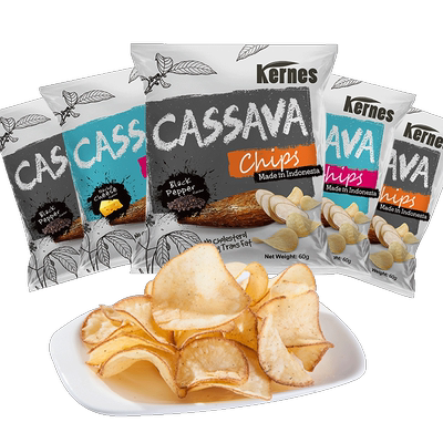 印尼进口克恩兹木薯膨化薯片大包