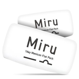 目立康米如Miru隐形近视眼镜日抛30片盒一次性水润水凝胶高清官方