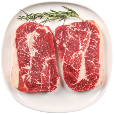 西捷谷饲原切板腱牛肉牛排套餐