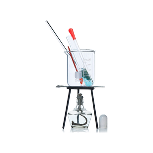 水沸腾了加热套餐组合手工DIY烧杯试管滴管三脚架酒精灯陶土网石棉网全套化学加热实验套装玻璃仪器水温实验