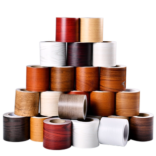 加厚仿木纹踢脚线墙纸自粘窗台门框翻新客厅装饰地脚线防水贴纸