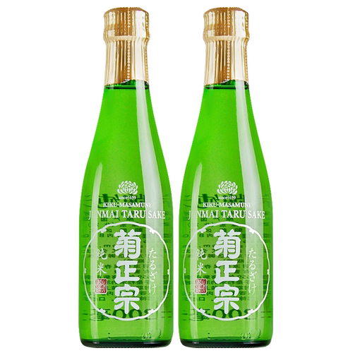 菊正宗纯米清酒300ml冷酒樽酒日本原装进口酒洋酒两瓶组合装清酒