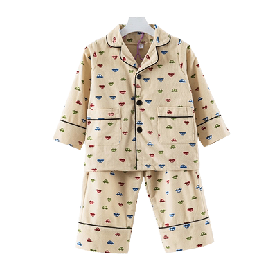 趣趣么么男女童纯棉磨毛睡衣