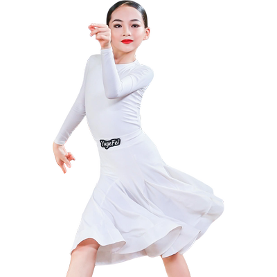 语歌菲拉丁舞服女童定制专业舞蹈比赛服黑池高级感规定服儿童考级