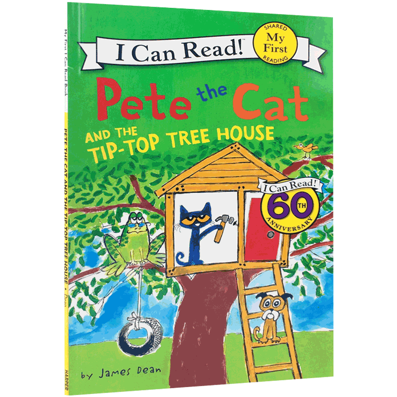 英文原版书My First I Can Read: Pete the Cat and the Tip-Top Tree House皮特猫和它的树屋3-6岁低幼儿童英语绘本图画书