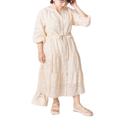 RANDA日系雪纺连衣裙长款开衫