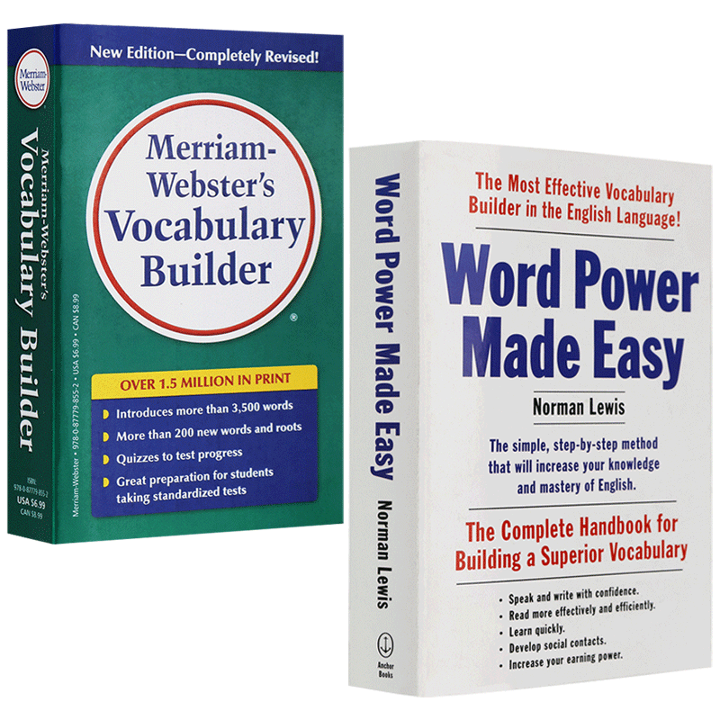 韦氏字根词根词典 word power made easy 英文原版单词的力量 Vocabulary Builder 英文版词汇学习工具书 英语词汇书英英词典