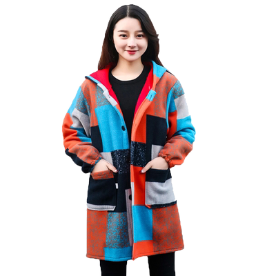 冬季保暖大人罩衣女士长袖家用