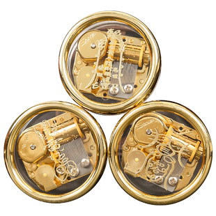 苏民峰铜发条式风水音乐盒迷你八音盒礼物五黄二黑客厅卧室摆件