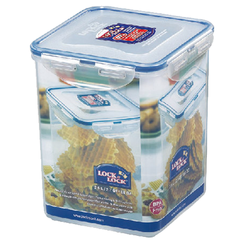 乐扣乐扣塑料保鲜盒密封容器谷物食品盒储物盒2.6L干果收纳盒