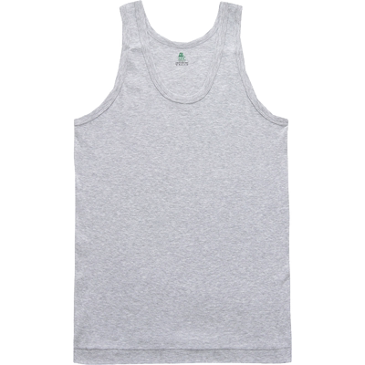 纯棉丝光运动风无袖罗纹百搭汗衫