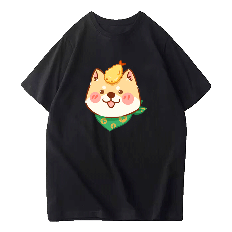柴犬哈士奇休闲纯棉半袖衣服定制