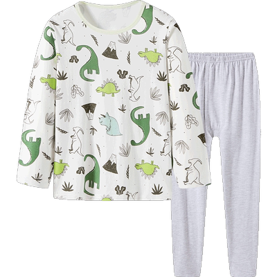 春秋男童棉毛衫内衣套装