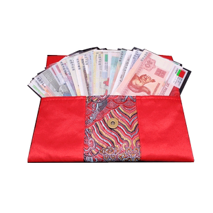 外币红包28个国家52张钱币刺绣红包新年压岁钱外国外币纸币纸钞