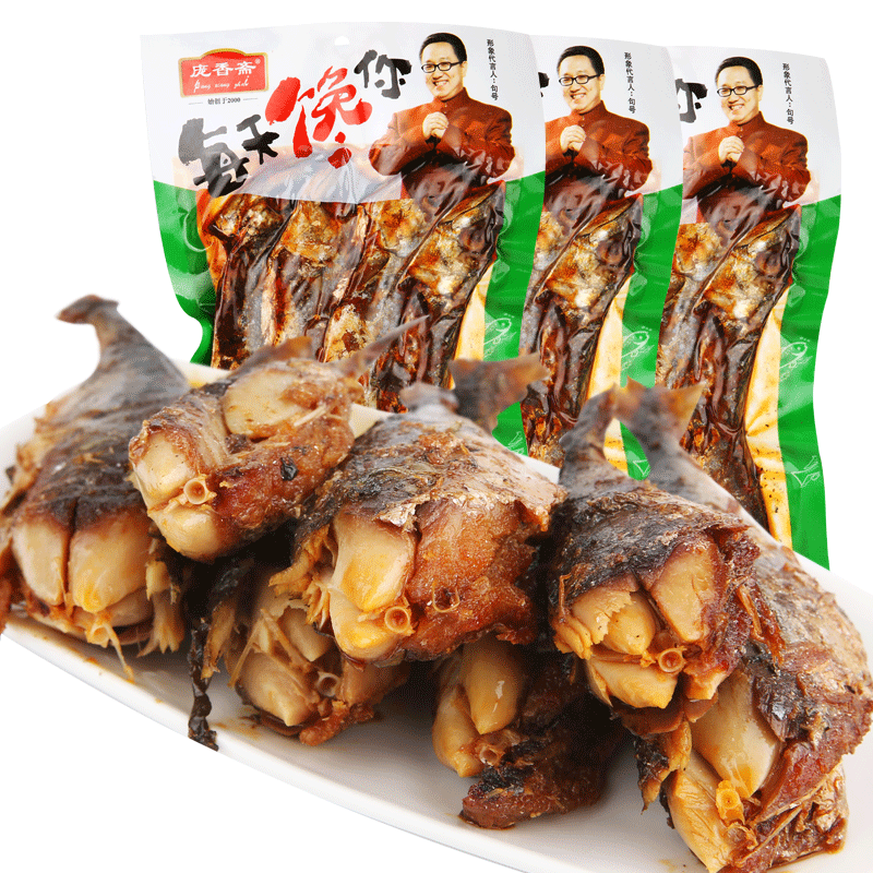 庞香斋豆豉鲅鱼300g*2袋即食