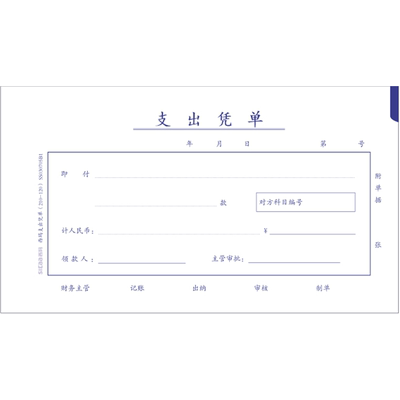 210x120mm规格费用报销单