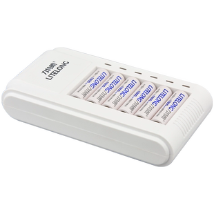 力特朗5号充电电池7号通用可充电电池充电器套装16节五号镍氢七号