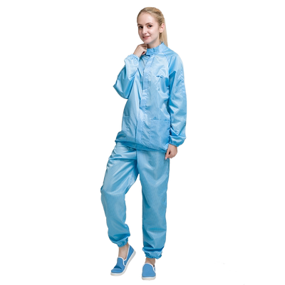 分体透气净化蓝色全身喷漆无尘服