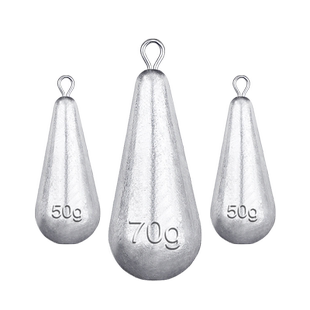 铅坠铅水滴形海杆抛竿海竿远投海钓子弹铅砣防挂底串钩钓鱼柳叶环