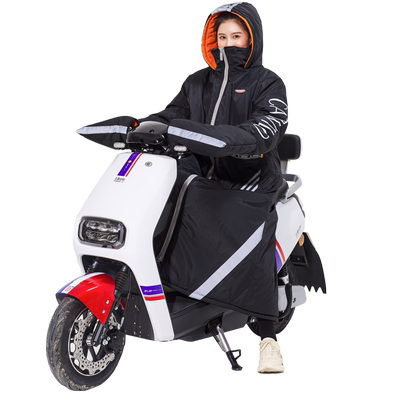 冬季电动车挡风被加绒加厚防水