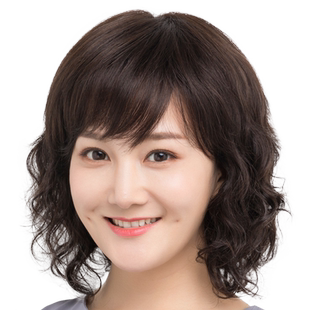 妈妈假发女短发中长短卷发羊毛卷全头套假发套女真发发套真人发丝