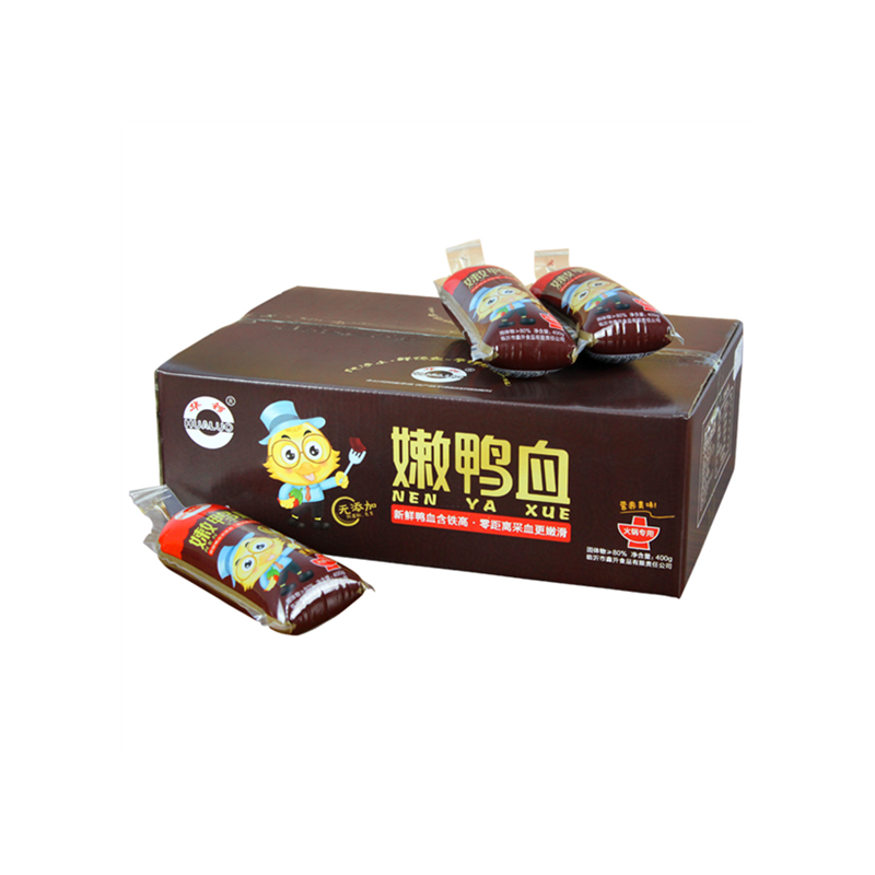 【20袋】華鑼嫩鴨血新鮮袋裝鴨血南京鴨血粉絲湯新品火鍋食材整箱