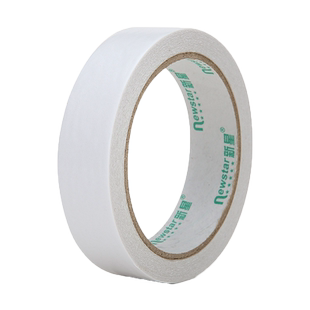 双面胶带强力贴片超薄学生用手工宽两面胶布瓷砖透明白色气球玻璃手工包装纸箱印刷高粘度细条厚易手撕胶纸