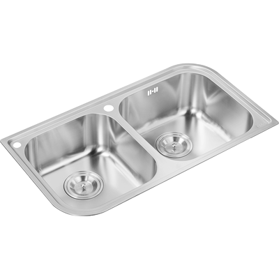 帕布洛龙头双槽套餐不锈钢水槽