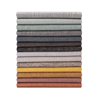 沙发布料 亚麻布桌布面料纯色老粗布抱枕帆布北欧ins布头清仓处理