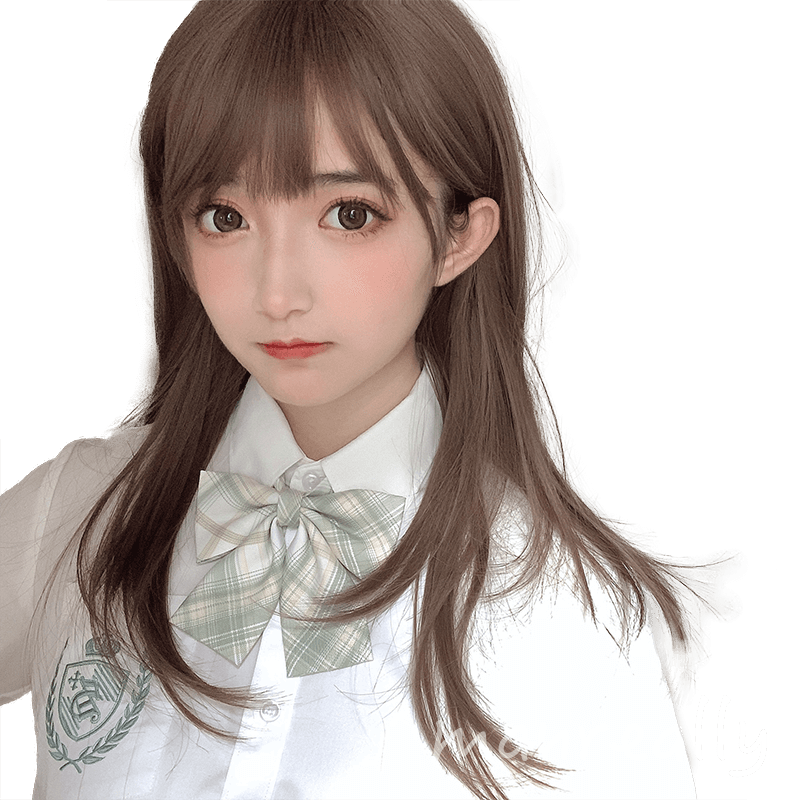漫真假发女长发长直发日常圆脸lolita网红风日系显白jk全头套