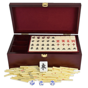 御圣日本麻将牌家用手搓中号手打麻将亚克力麻将日式配点数筹码棒