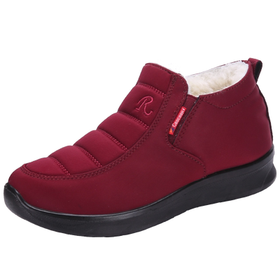 冬季纯羊毛妈妈老北京布鞋防滑中老年加绒保暖奶奶软底老人棉鞋女