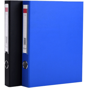 11孔文件夹a4活页资料册5480得力5481快劳夹打孔活页夹2孔两孔档案夹加厚商务办公大容量大码穿孔打洞双孔