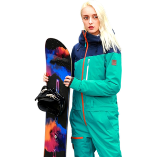 RUNNING RIVER奔流户外单板野雪保暖女式情侣款连体滑雪服套装