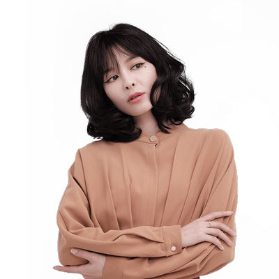 sleek假发女中短发梨花烫卷发套