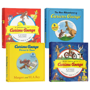 英文原版 Curious George 好奇猴乔治 32个故事大合辑 吴敏兰 汪培珽书单推荐 儿童趣味图画故事书