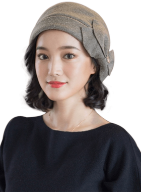 柔软的帽子可以拆卸假发