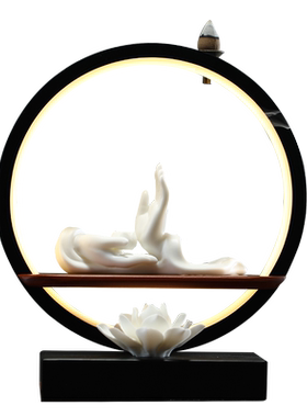 泥无界新中式风倒流香家居装饰