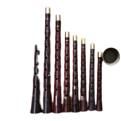 大叶紫檀唢呐乐器专业演奏