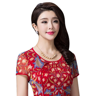 古贝莎夏装品牌女装长裙改良旗袍时尚修身复古盘扣婚宴连衣裙