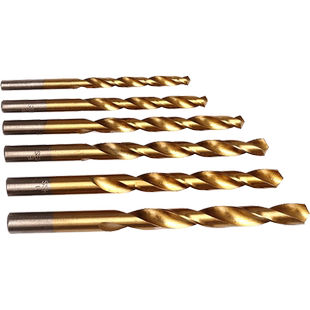 高速钢镀钛麻花钻头加长金属钻头直柄不锈钢钻头手电钻硬/1-10mm