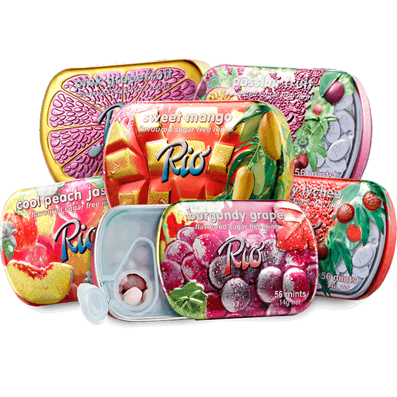 rio瑞欧水果薄荷糖百香果屈臣氏