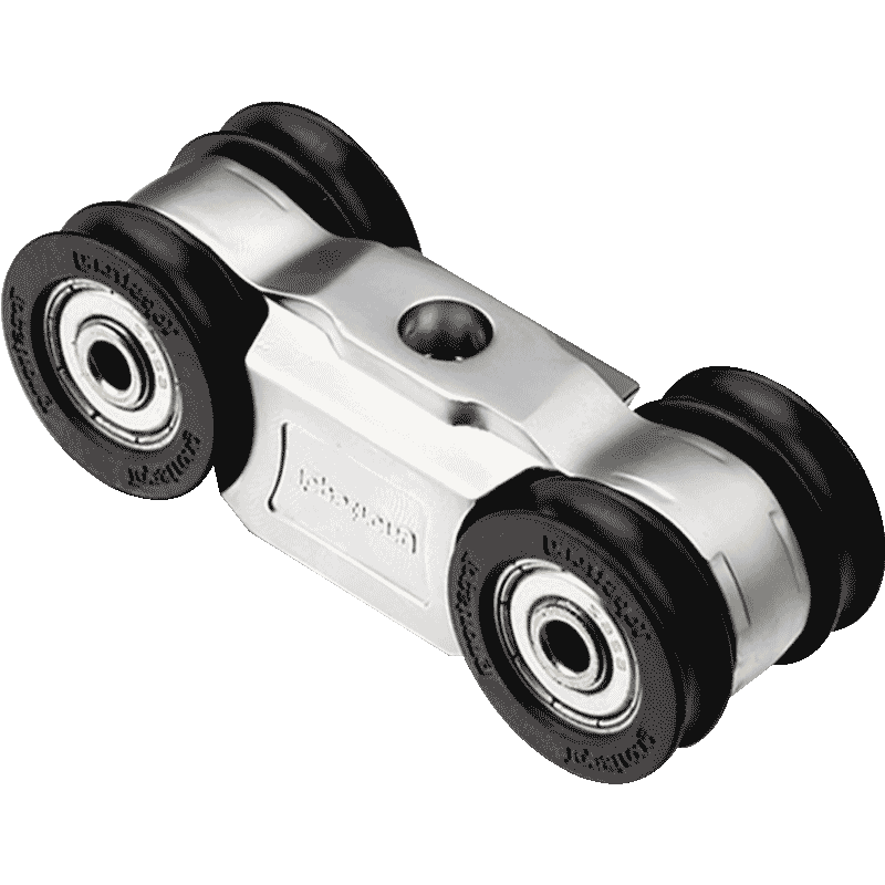 顶固推拉门轨道滑轮移门下木门吊轨吊滑轮双边缓冲静音吊轮60kg