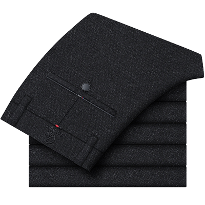 裤子男秋冬款毛呢休闲裤