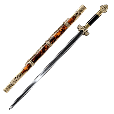 玳瑁明剑龙泉禾字号查长伟宝剑