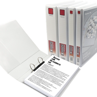 齐心打孔文件夹插页快劳夹二孔三孔四孔两孔双孔快捞夹活页a4档案夹穿孔2孔三面插袋文件装订收纳夹多孔d型夹